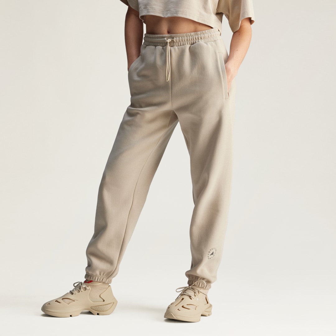 adidas adidas by Stella McCartney Loose Sweat Pants Lifestyle 2XS,XS,S,M,L,XL,2XL,A/2XS,A/XS,A/S,A/M,A/L,A/XL,A2XL Women Desert Sand-Smc