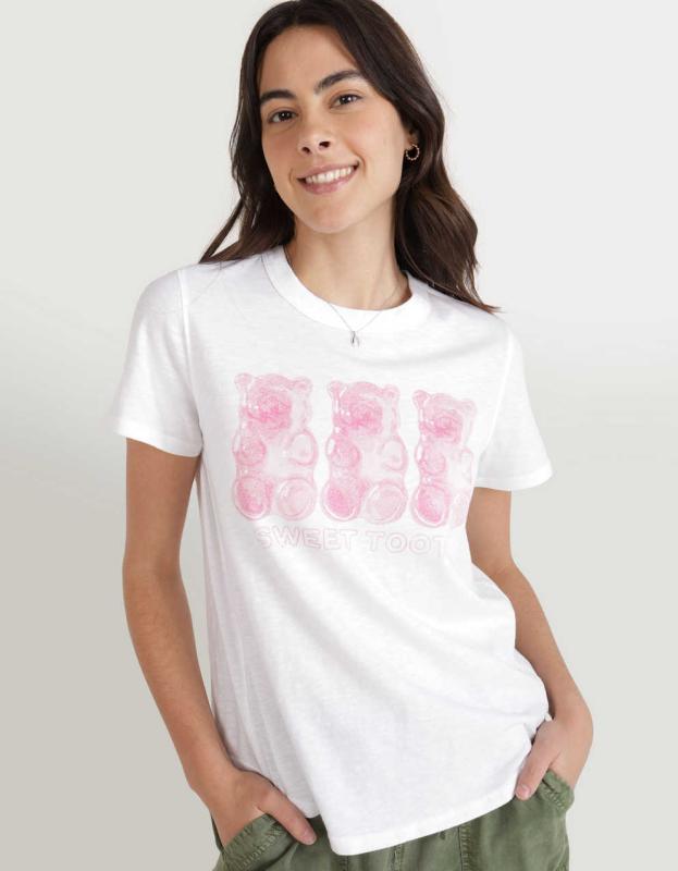 Aerie Classic Fit T-Shirt - White, S 