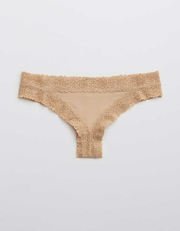 Aerie Sunnie Thong Underwear - Sands, L 