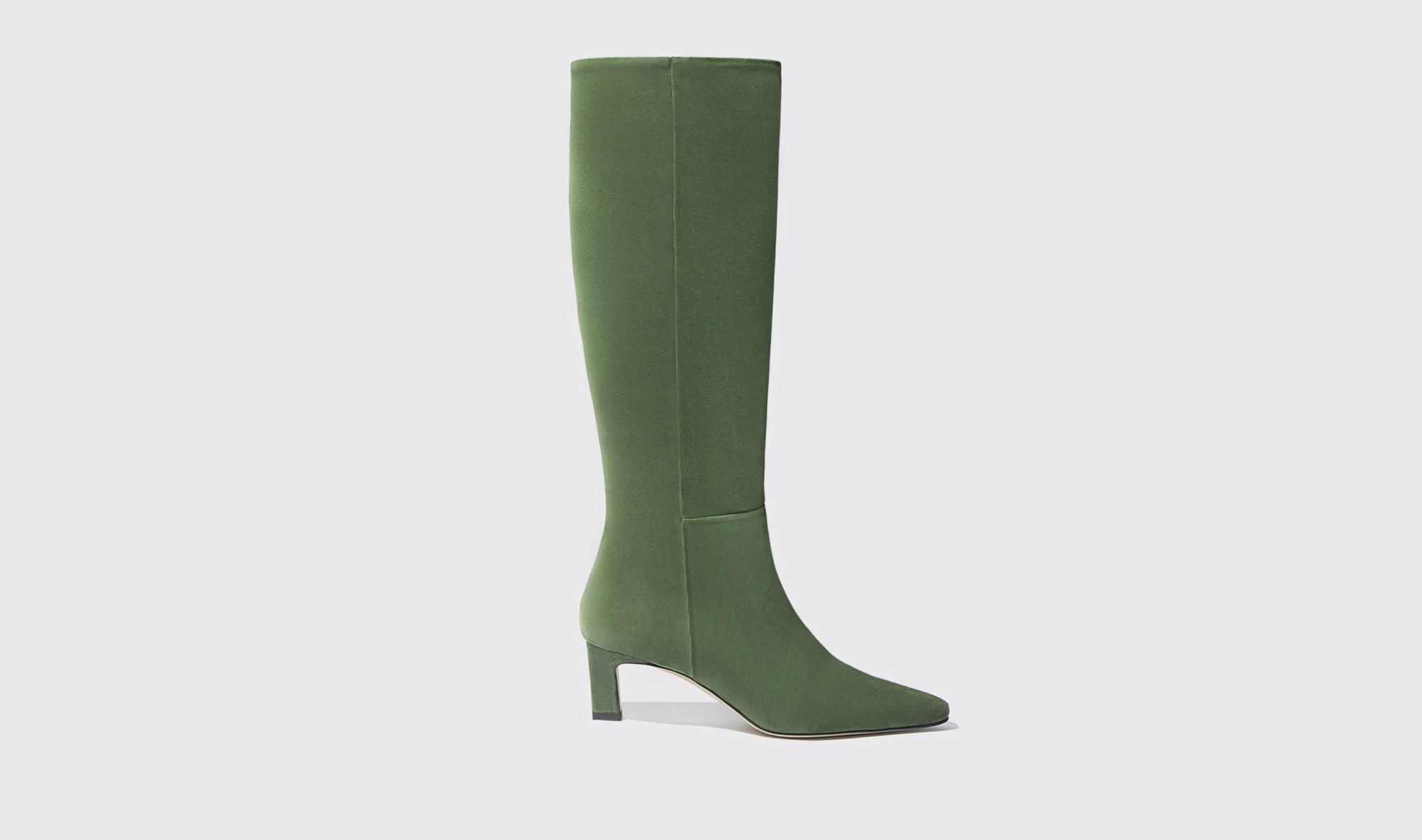 Scarosso Kira Green Suede - Woman Boots Green - Suede 35