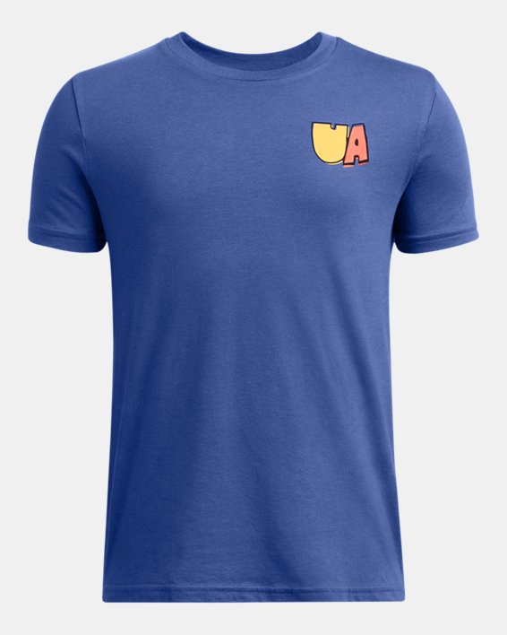 Boys' UA BTS Cartoon Letters Short Sleeve