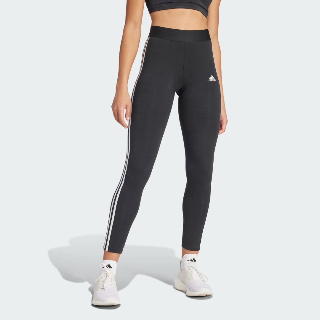 adidas LOUNGEWEAR Essentials 3-Stripes Leggings Lifestyle 2XSL Women Black / White