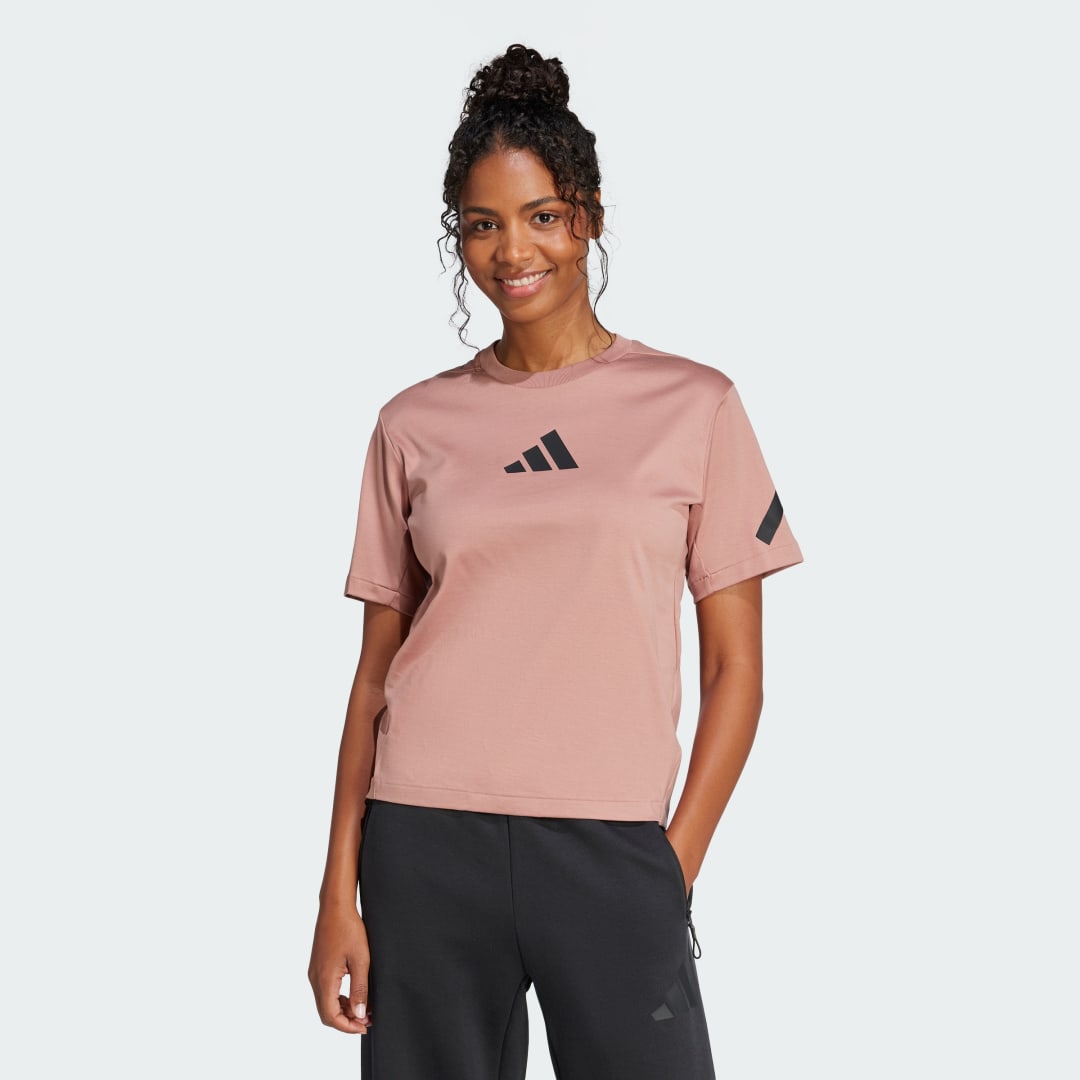 adidas adidas Z.N.E. Tee Lifestyle A/2XS Women Warm Clay