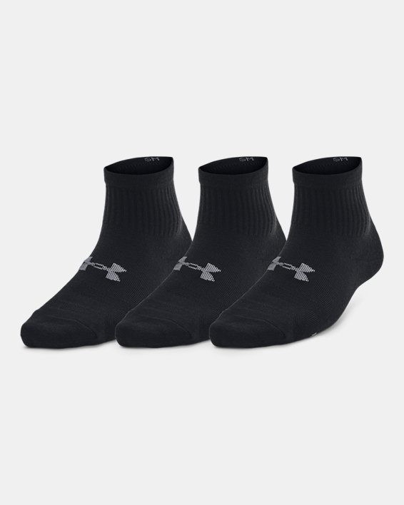 UA Essential Kids' 3-Pack Quarter Socks
