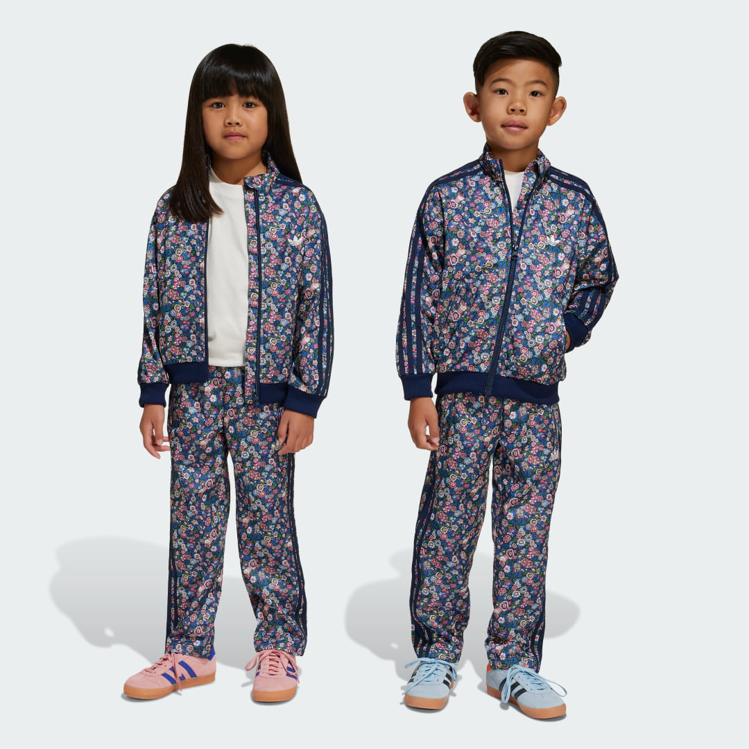 adidas adidas Originals x Liberty London Firebird Track Suit Kids Lifestyle 122 Kids Indigo / Multicolor