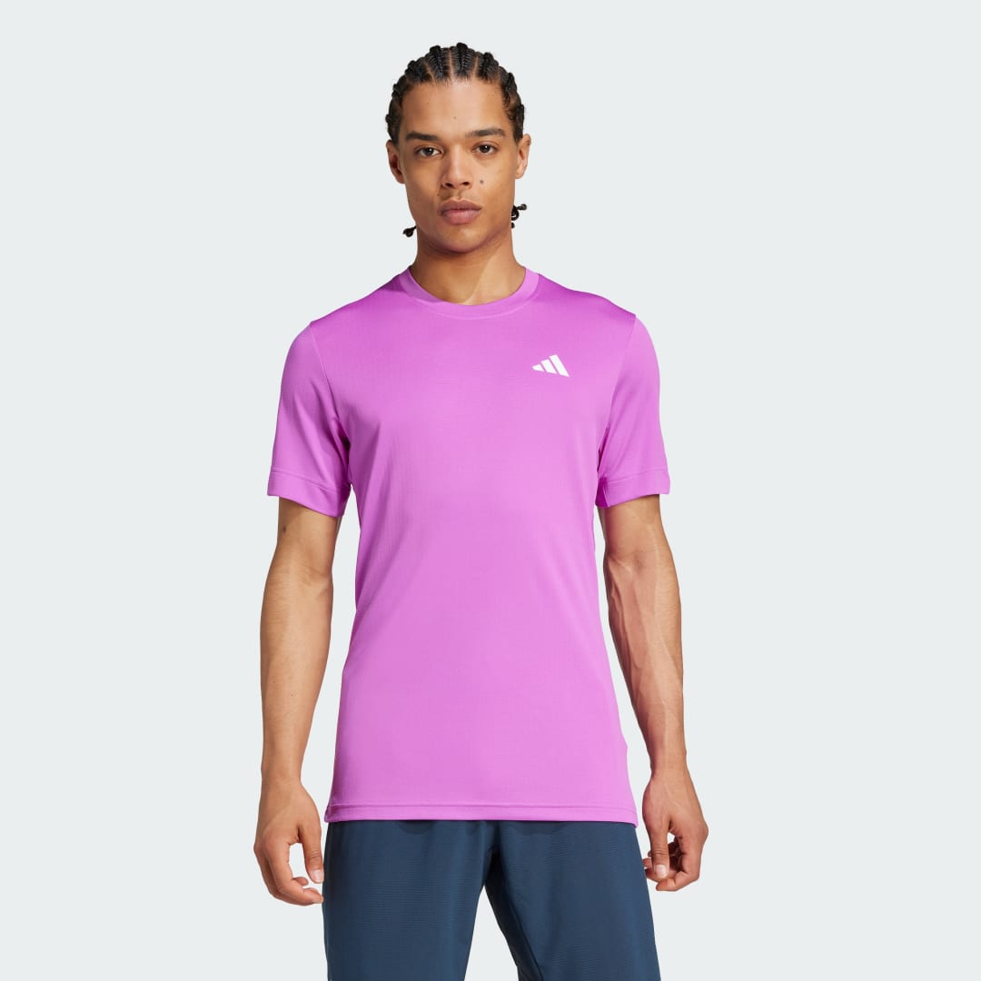 adidas Tennis FreeLift Tee Tennis XS,S,M,L,XL,2XL,3XL,4XL,A/XS,A/S,A/M,A/L,A/XL,A/2XL,A/3XL Men Purple Burst