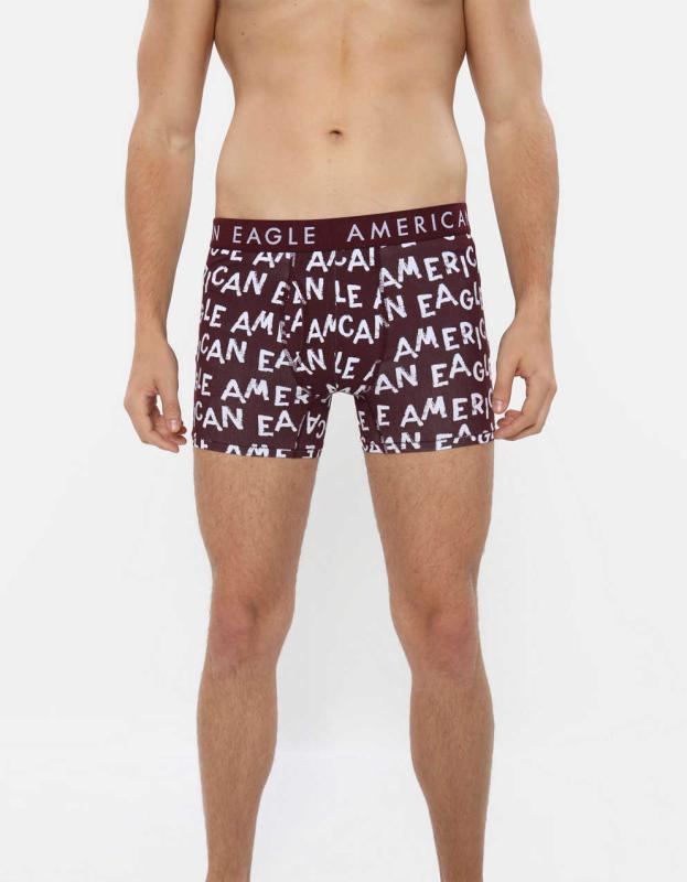 AE Chalk 4.5" Classic Boxer Brief - Burgundy, L 