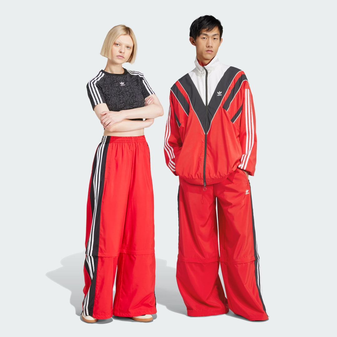 adidas Rasant Cut Line Track Pants Lifestyle L Women Red