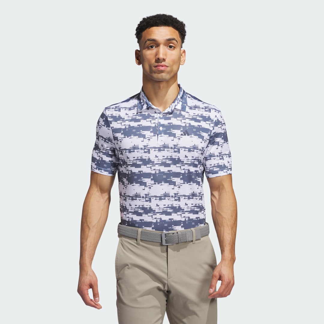 adidas Ultimate365 HEAT.RDY Stripe Polo Shirt Golf XS,S,L,XL,3XL,A/2XS,A/XS,A/S,A/M,A/L,A/XL,A/2XL,A/3XL,A/4XL Men White / Preloved Ink