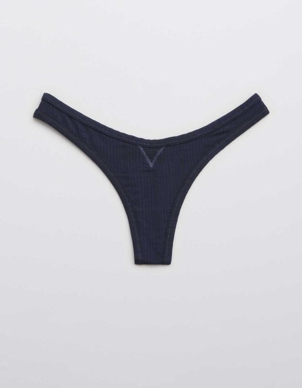 Superchill Modal Rib Thong Underwear - Fresh Bright, L 