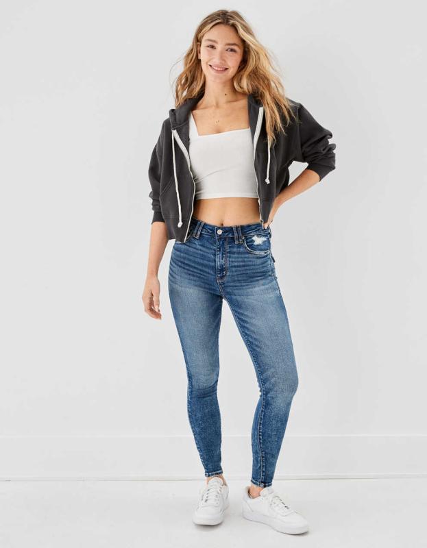 AE Ne(x)t Level Super High-Waisted Jegging - Waterfall Splash, 0 