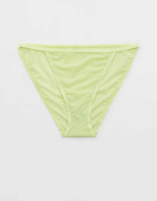 SMOOTHEZ Mesh String Bikini Underwear - Sharp Green, XS 