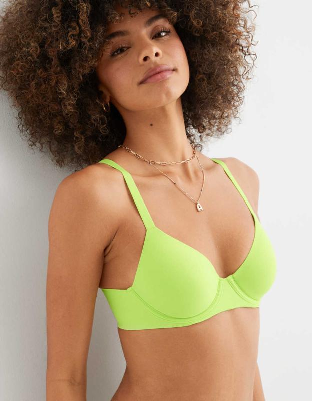 SMOOTHEZ Full Coverage Lightly Lined Bra - Sharp Green, 75D 