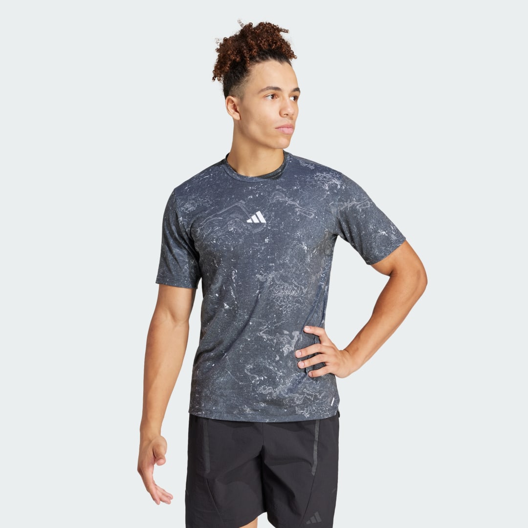 adidas Power Workout Tee Training A/3XL Men Black / White