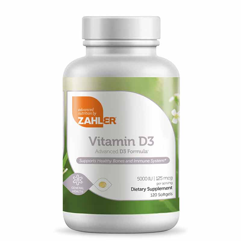 Zahler Vitamin D3 50000 IU (1250mcg) 