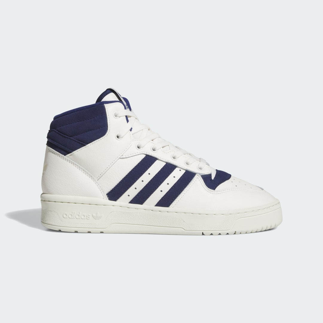 adidas Rivalry Mid Shoes Basketball 4.5 UK Unisex White / Dark Blue / Ivory