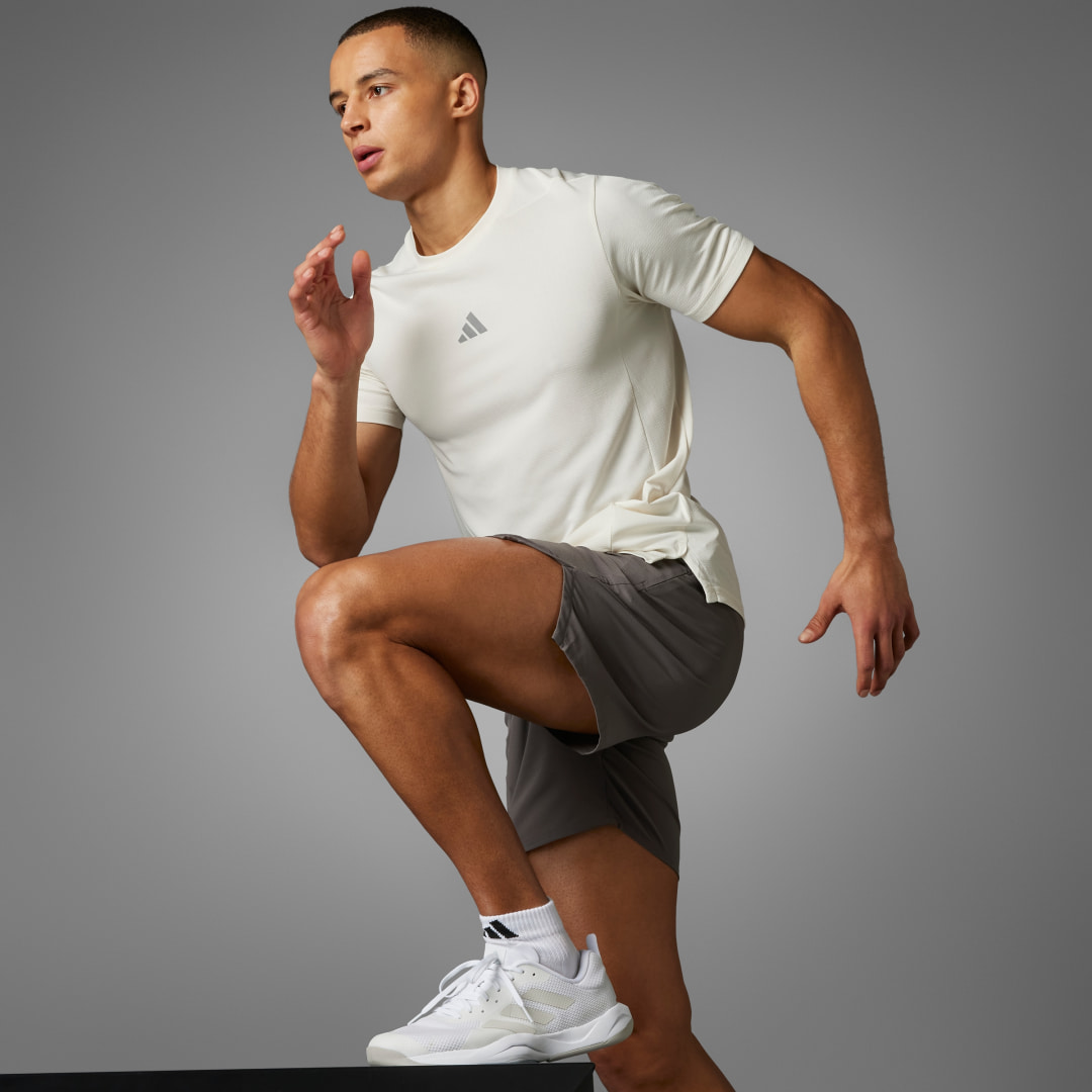 adidas Designed for Training HIIT Workout HEAT.RDY Tee Training A/L Men White