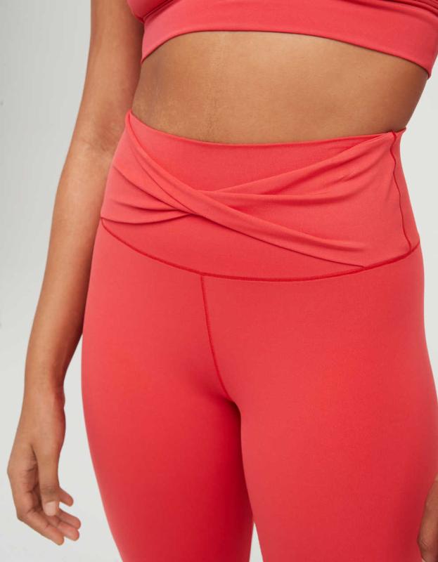 OFFLINE By Aerie Real Me High Waisted Twist Legging - Mascot Red, S 