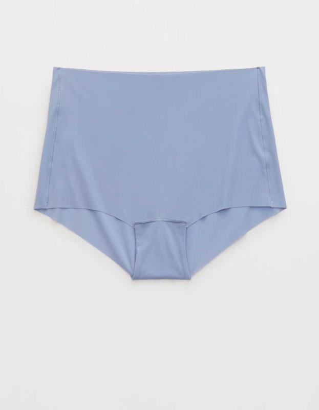 SMOOTHEZ No Show XTRA Mid Rise Cheeky Underwear - Monaco Blue, M 