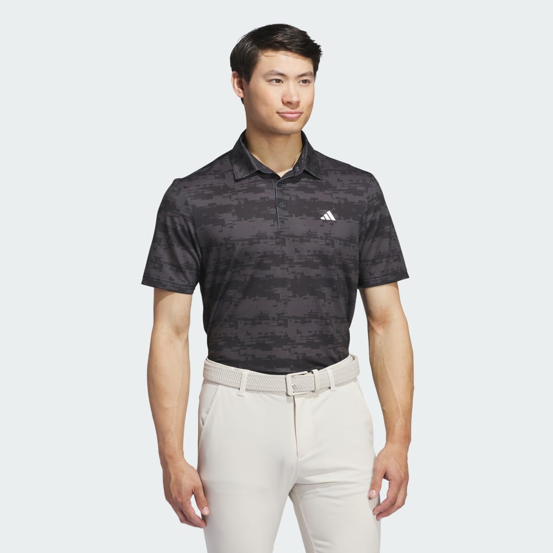 adidas Ultimate365 HEAT.RDY Stripe Polo Shirt Golf 3XL Men Grey / Black