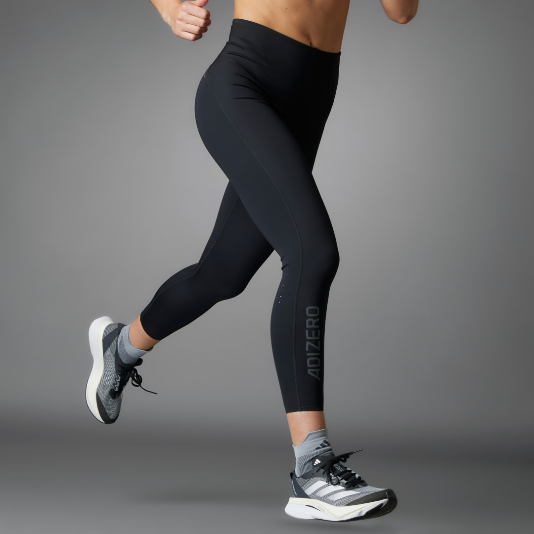 adidas Adizero 7/8 Leggings Running M Women Black / Grey