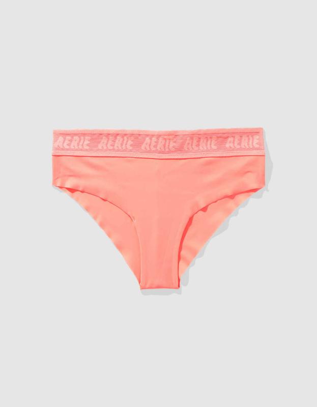 SMOOTHEZ No Show Logo Cheeky Underwear - Tropadelic, XS 