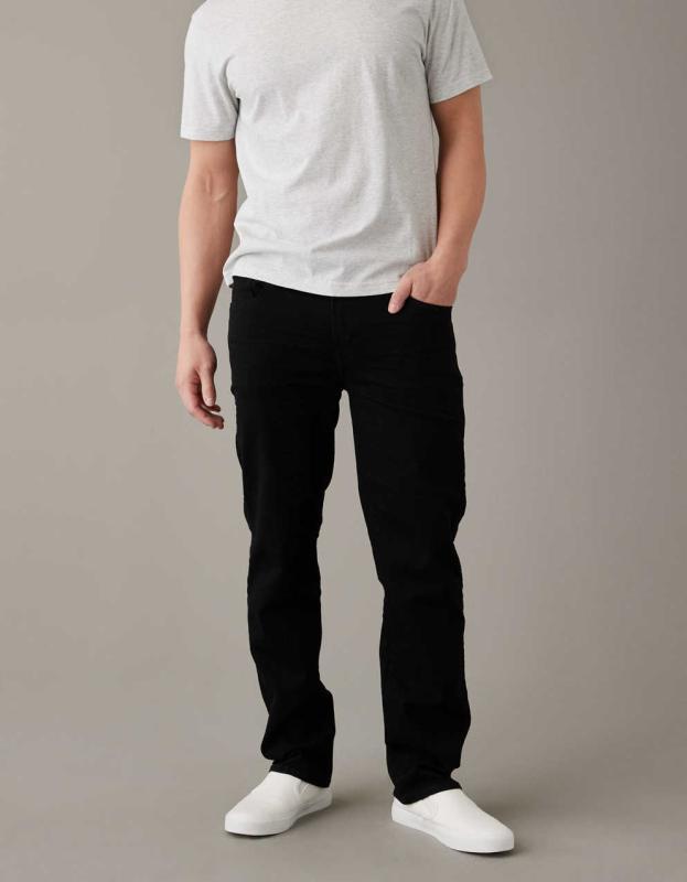 AE AirFlex+ Original Straight Jean - Black, 31W x 32L 