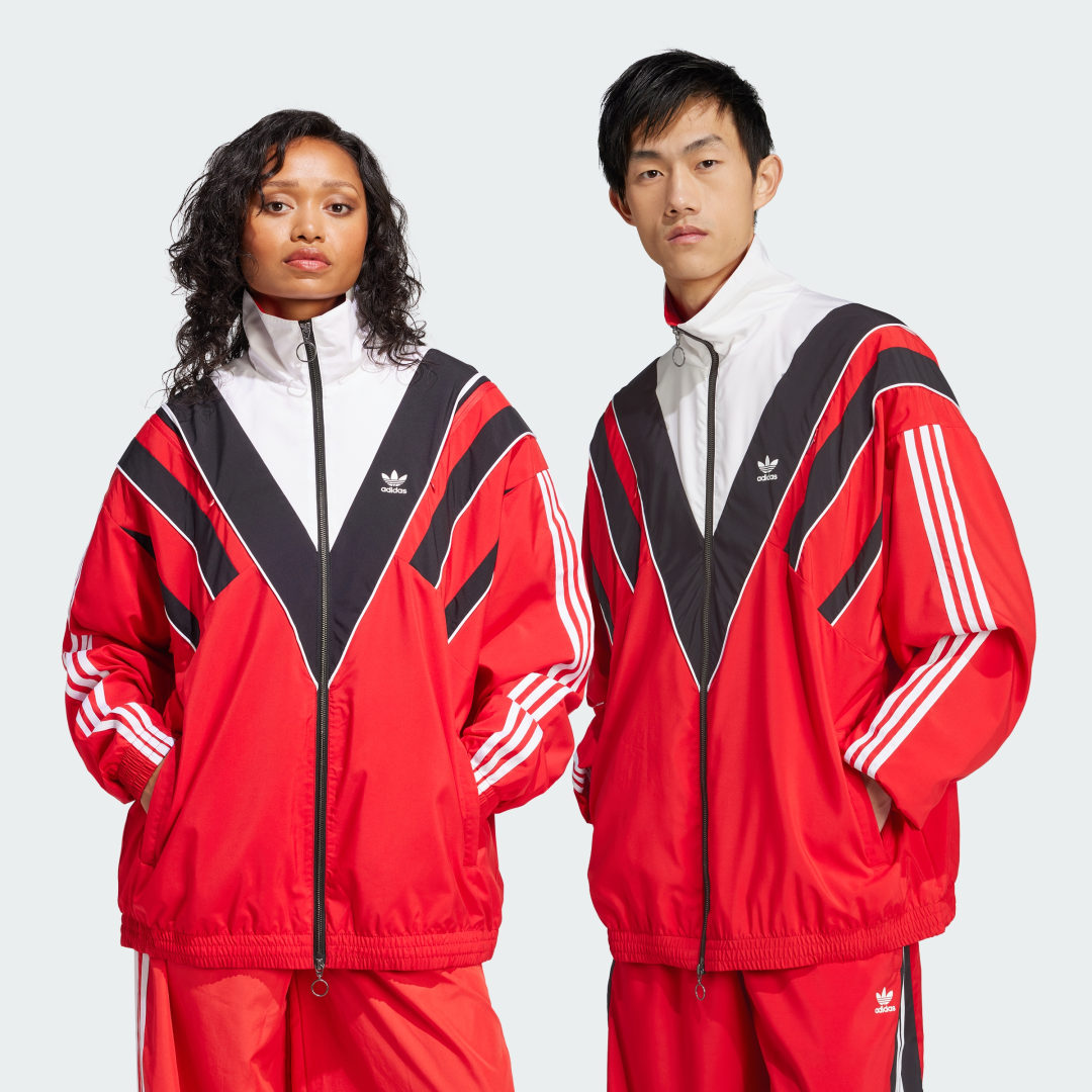 adidas Rasant Cut Line Track Top Lifestyle L Women Red