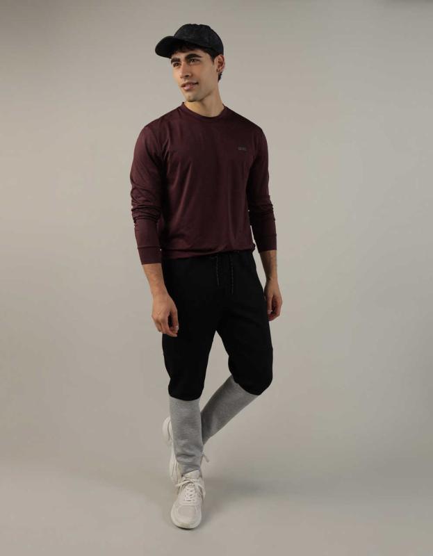 AE 24/7 Training Long-Sleeve T-Shirt - Maroon, S 