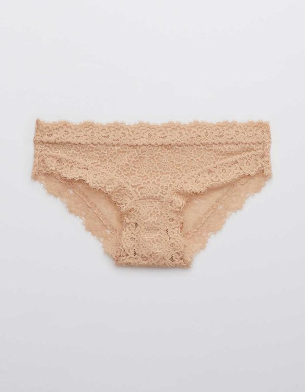 Aerie Eyelash Lace Bikini Underwear - Sands, XS 