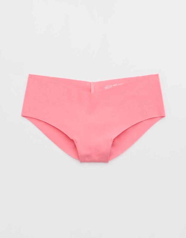 Superchill No Show Cotton Cheeky Underwear - Pink Note, S 