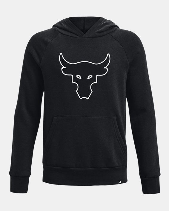 Boys' Project Rock Rival Fleece Applique Hoodie