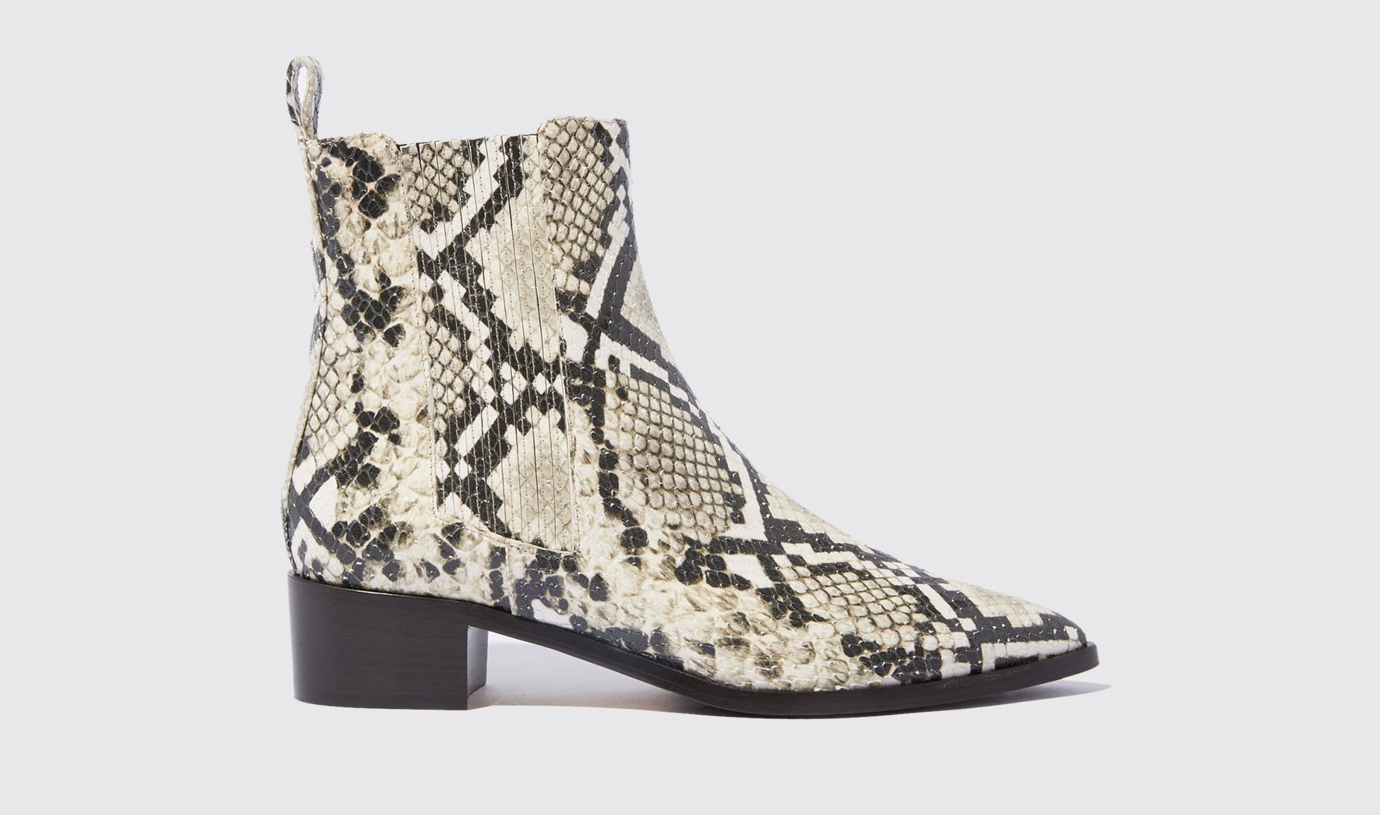 Scarosso Olivia Python - Woman Boots Beige - Python-printed Calf 38