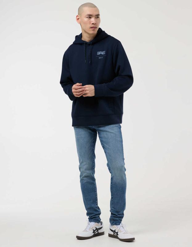 AE 24/7 AirFlex+ Temp Tech Athletic Skinny Jean - Medium Indigo Wash, 34W x 30L 