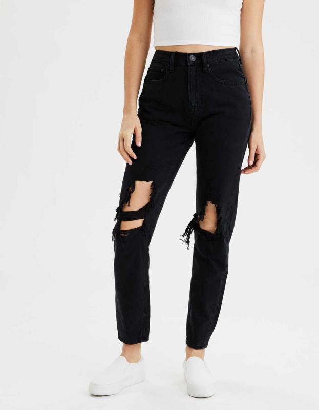AE Slim '90s Boyfriend Jean - Bold Black, 6 