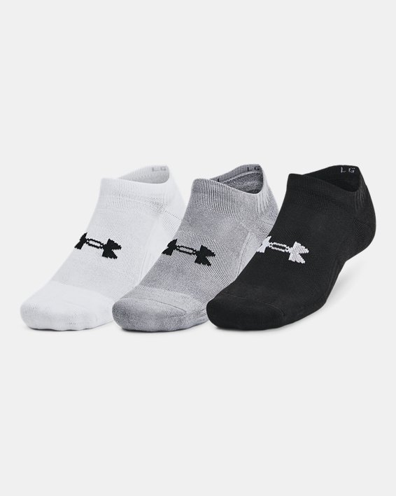 UA Training Cotton Unisex 3-Pack No Show Socks