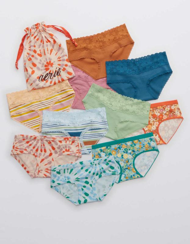 Aerie Cotton Boybrief Underwear 10-Pack - Assorted Color Pack, XS 