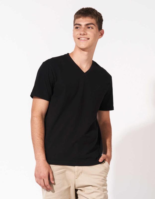 AE Butler V-Neck T-Shirt - Black, S 