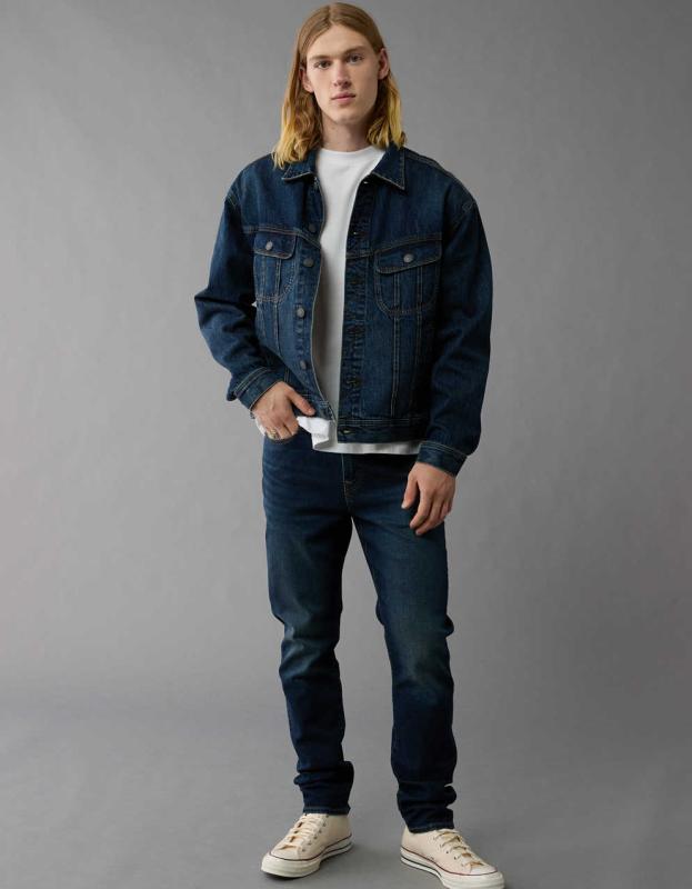 AE AirFlex+ Athletic Fit Jean - Deep Sea Blue, 32W x 32L 