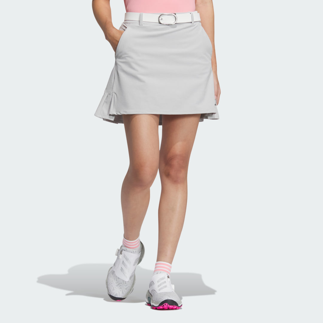 adidas 4-Way Stretch Back Pleated Skirt Golf A/XS Women Grey