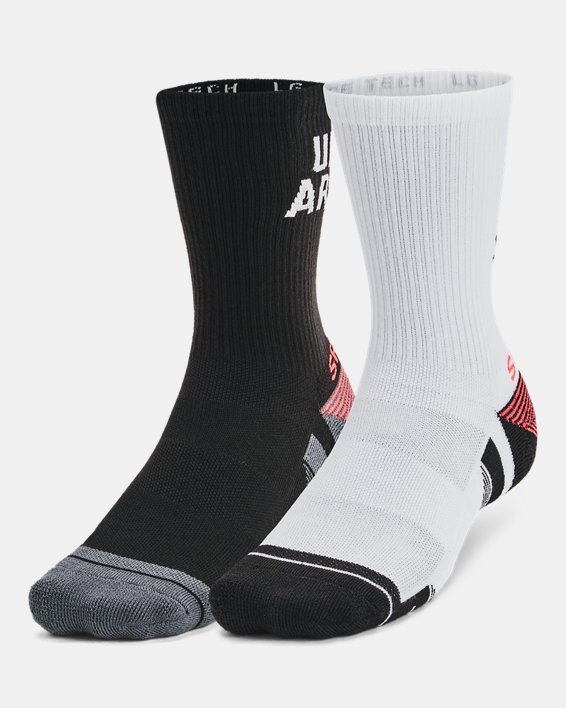 UA Performance Tech SlipSpeed™ Unisex 2-Pack Crew Socks