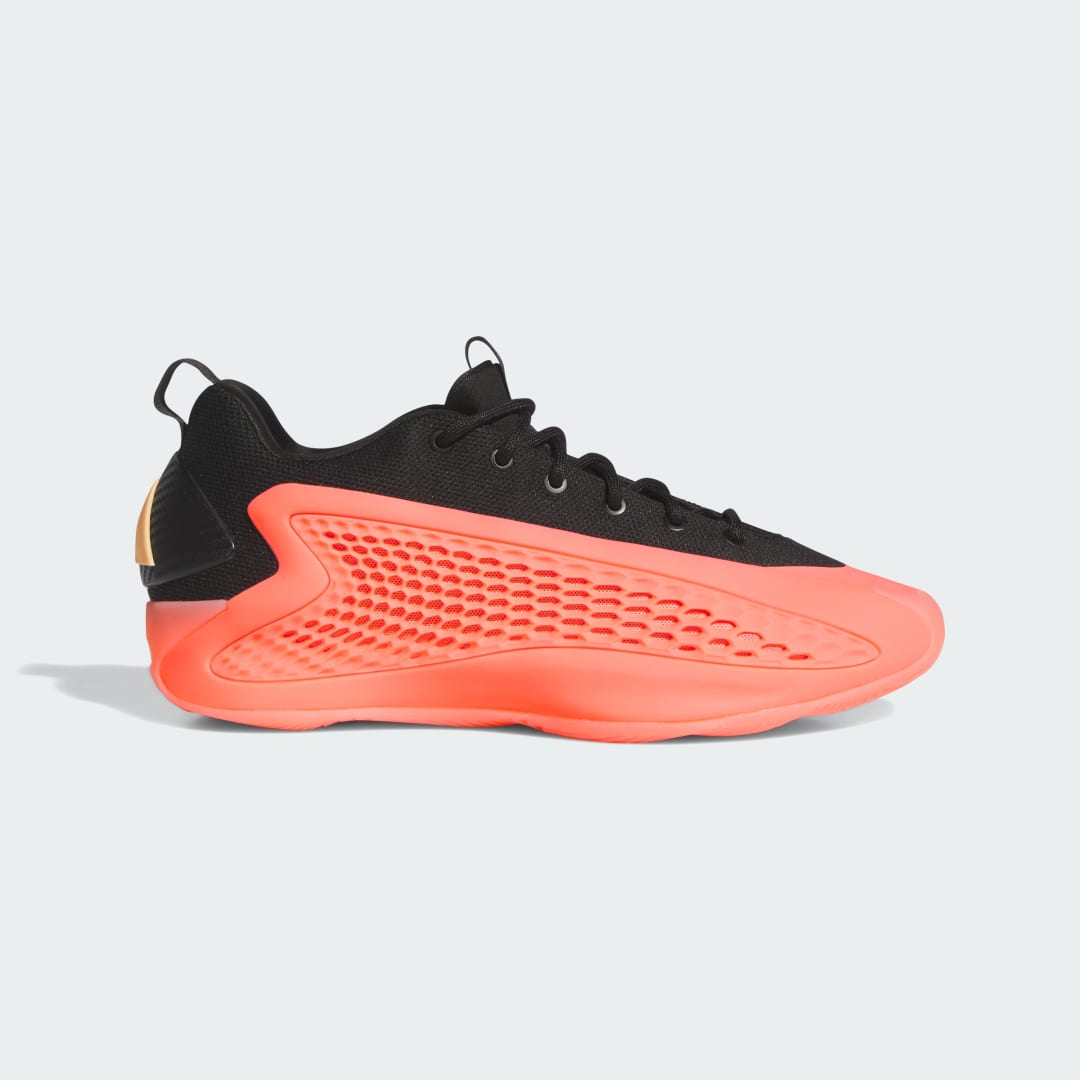 adidas Anthony Edwards 1 Low Basketball Shoes Basketball 9 UK Unisex Acid Red / Black / Acid Orange