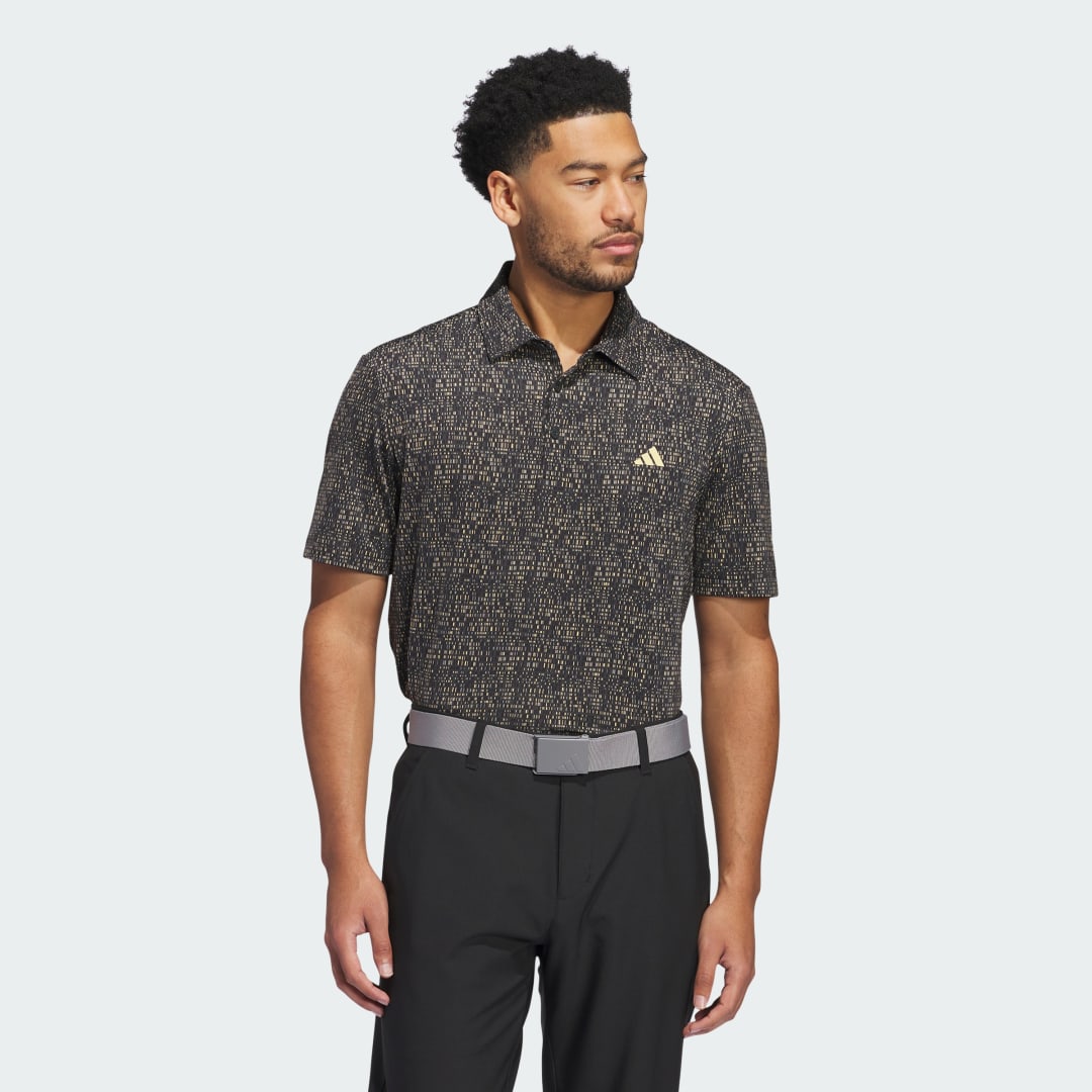 adidas Ultimate365 Power Grid Print Polo Shirt Golf A/XS Men Grey