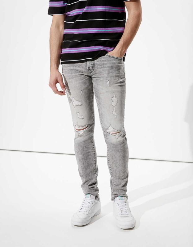 AE AirFlex+ Ripped Skinny Jean - Lightning Gray, 29 X 30 