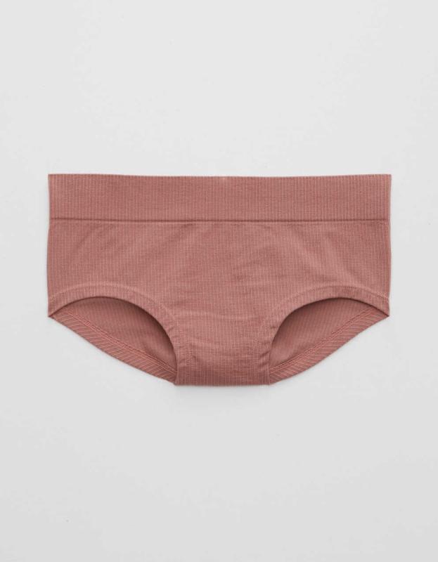 Aerie Ribbed Seamless Boybrief Underwear - Meadow Bound, XS 