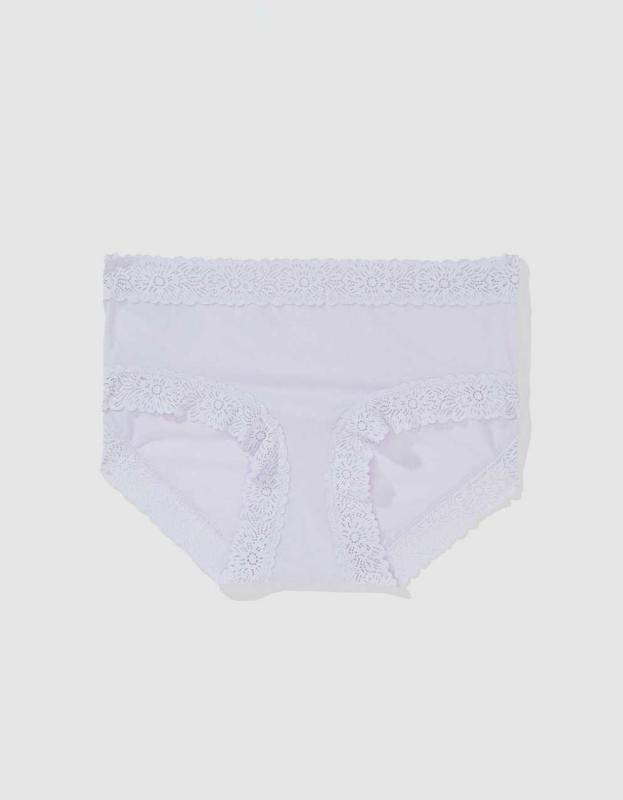 Sunnie Blossom Lace Boybrief Underwear - Lavender Dawn, S 
