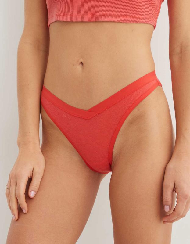 Superchill Cotton Valentine's Day Bikini Underwear - Resort Red, XS 