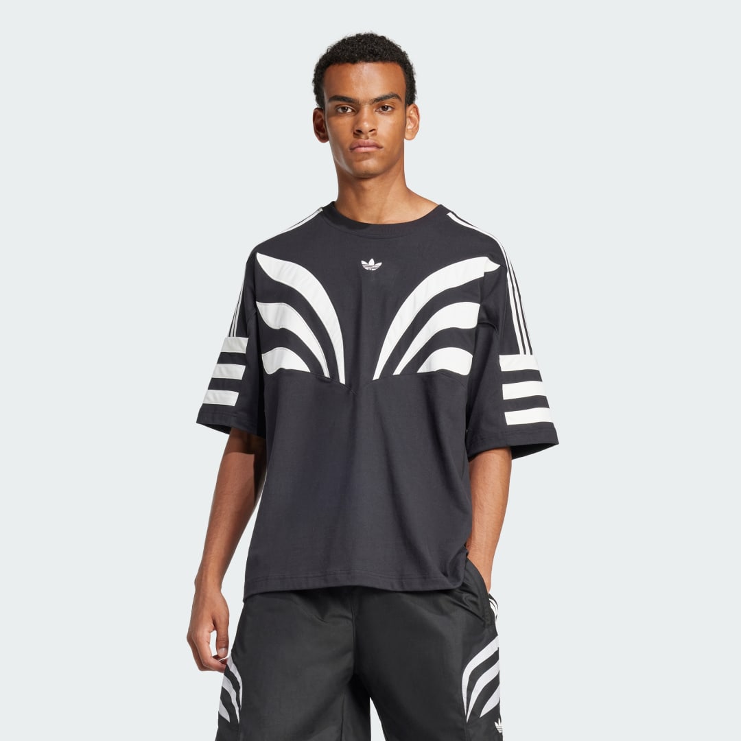 adidas Q3 Atlanta Tee Lifestyle A/M Men Black / White