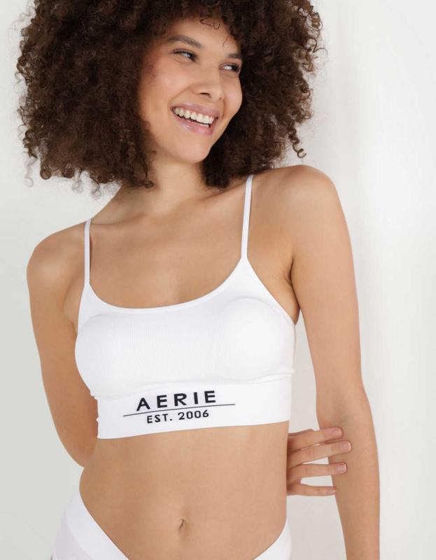 Superchill Seamless Logo Bra Top - White, XL 