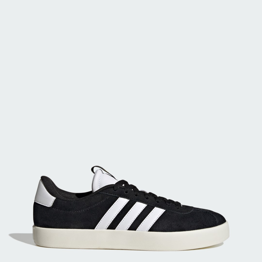 adidas VL Court 3.0 Shoes Lifestyle,Skateboarding 3.5 UK Women Black / White / Gold Metallic